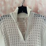 Grace Karin  White Hollow Out Cap Sleeve Lightweight Sweater Photo 6