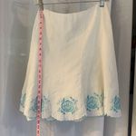 Ann Taylor  Linen Embroidered Skirt Sz: 2P Photo 3