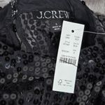 J.Crew Sequin mockneck long sleeve top Black S NWT Photo 4
