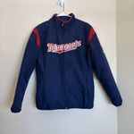 Majestic Minnesota Twins  On Field Thermal‎ Full-Zip Jacket Navy Womens  Medium Photo 1