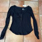 Pilcro  Ruched wrists snap front Henley Photo 1