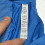 Alo Yoga  Peak Bra Small Blue Keyhole Crop Top Light Support 4-Way Stretch EUC Photo 5