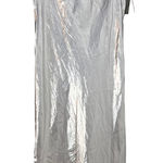 Wild Fable Gray Iridescent Maxi Slip Dress Size XL Fairy Glam Babydoll Satin NWT Photo 0