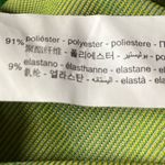 ZARA Floral 70’s Retro Mini Skirt Gray Yellow Green Size Large Photo 4