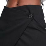 Monki  Wrap Front Mini Skirt in Black, Size EU36/US4​​​ Photo 1