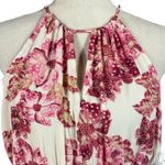 Old Navy Small Top Floral Adjustable Halter Neck Keyhole V-Neck Sleeveless Multi Photo 1