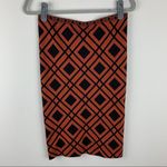 WOLFORD Tilla Pencil Skirt Black & Carnelian M Orange Size M Photo 4