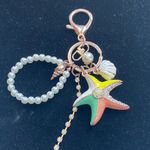 Starfish rhinestone keychain purse pendant Photo 0