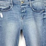 frame denim Womens Le Boy Distressed Jeans Shredded Holes Mclane Blue Size 31 Photo 9