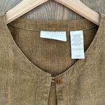 Liz Claiborne Vintage Elizabeth 100% Linen Chore Coat Jacket in Rust Brown Size Medium Photo 5