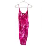 Milly Lilliana Brushstroke Floral Pink Midi Dress Photo 4