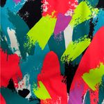 YITTY  Multicolored Art to Wear Major Label Rainbow Confetti Mini Dress Size 1X Photo 7