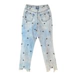 Tinseltown Women's  butterfly embroidered distressed skinny jeans Photo 3