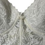 Frederick's of Hollywood Vintage  Bustier Corset White Lace Lingerie Size 38DD Photo 4