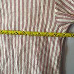 Xirena Channing Shirt Pink Cream Stripe Button Down Blouse Short Sleeve Small Photo 7