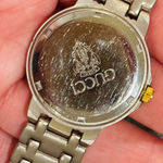 Gucci Vintage women's Quartz Wrist Watch 40mm 8.75" works needs battery Photo 3