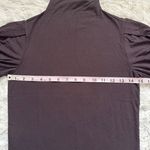 Madewell Top Drapey Puff-Sleeve Mockneck Tee Dark Carob Brown XS NWT New Photo 9