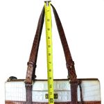 Brahmin  Asher Tri Color Croc Embossed Leather Top Zip Tote Shoulder Bag Photo 5