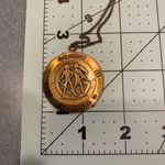 Vintage Rare Gemini Zodiac Heavy Pendant Necklace Photo 7