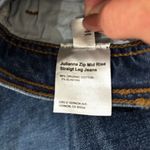 Reformation Julianna Exposed Zip Mid Rise Straight Leg Jeans in Mesa 28 Photo 3