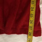 2000s Y2K Red single button cardigan blouse top shirt short sleeve v Photo 6