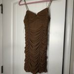 Blush BJ Blush Tan Ruched Mini Dress Photo 1