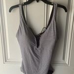 Tommy Bahama  NEW Breaker Bay Reversible Lace Back One-Piece Double Chocolate 14 Photo 2