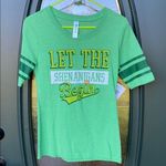 Let the Shenanigans Begin graphic hockey tee NWT, Medium Green Size undefined Photo 0
