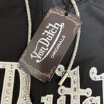 Von Dutch New  women’s  Black windbreaker / jacket size medium Photo 2