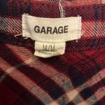 Garage Red and blue plaid sleeveless button down. Size M from . Photo 2