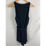 Club Monaco  Taye Black Sleeveless Tie Waist Romper Size 6 Photo 4