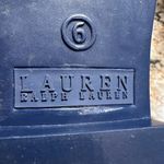 Ralph Lauren Pull on Rain Boot Blue Metallic Muck Boots Womens Sz 6 Photo 9