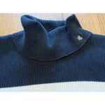 Ralph Lauren Lauren  Monogram Embroidered Cotton‎ Turtleneck Shirt Brown Measured Photo 3