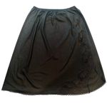 Vanity Fair Vintage 70s Half Slip Women's Medium Black Lace Goth Grunge Retro Photo 1