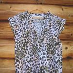 Veronica Beard  Animal Print Tunic Dress Cover Up Top Photo 3