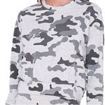 Sundry Anthropologie  Gray Camo Sweatshirt NWT XS Photo 0