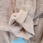 Chico's Blush Peach Francesca Jacket Cardigan Open Flutter Front Lace Inlays Photo 8