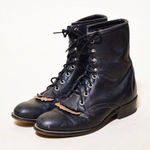 Laredo Vintage  Black Kiltie Roper Boots size 8 Photo 0
