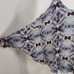 Ashley Stewart  Retro Print Dolman Sleeve Poncho Style Blouse Size XL 14-16 Photo 3