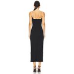 Paris Georgia Black Cream Sweetheart Heart Minimalist Cocktail Midi Dress Size M Size M Photo 2