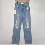 SLVRLAKE NWT London High Rise Straight Jean in Mind Made Up Wash 28 Blue Photo 4