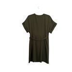Alex Marie  Wrap Dress ShortSleeve Festive Hunter Green V-Neck Classy Work Chic Photo 3