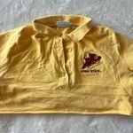 Vintage Iowa State Cropped Polo Yellow Photo 0