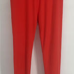 LuLaRoe OS One Size Orange Leggings Casual Soft Loungewear Photo 0