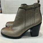 Sam & Libby  Deanna Metallic Chunky Heel Ankle Boots | Size 9 1/2 Photo 0