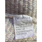 Escandelle Paris Sweater‎ Woman's S/M White Rainbow Thread Open Cardigan Photo 8