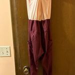 Lululemon Free People Movement light & maroon jumpsuit Photo 2