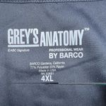 Grey's Anatomy Grey’s Anatomy Women Snap Front Scrub Jacket Size 4X Dark Gray New With Tags Photo 2
