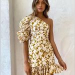 ACLER DANA‎ DRESS IN SIENNA SHADOW Yellow Size 6 Photo 1