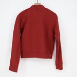 American Giant Women's Fleece Bomber Jacket Size S Made in USA Red Photo 5